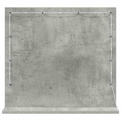 Schmink Spiegel Rechthoekig Beton Grijs 60 x 55 x 18 cm