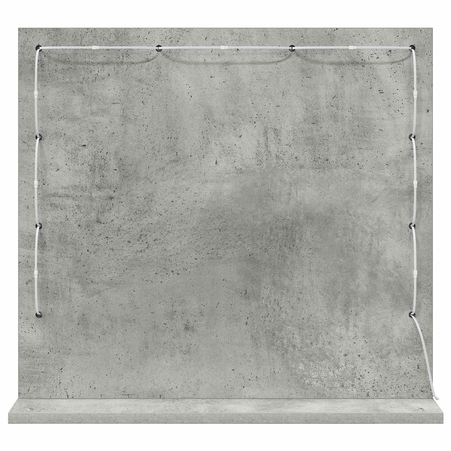 Schmink Spiegel Rechthoekig Beton Grijs 60 x 55 x 18 cm