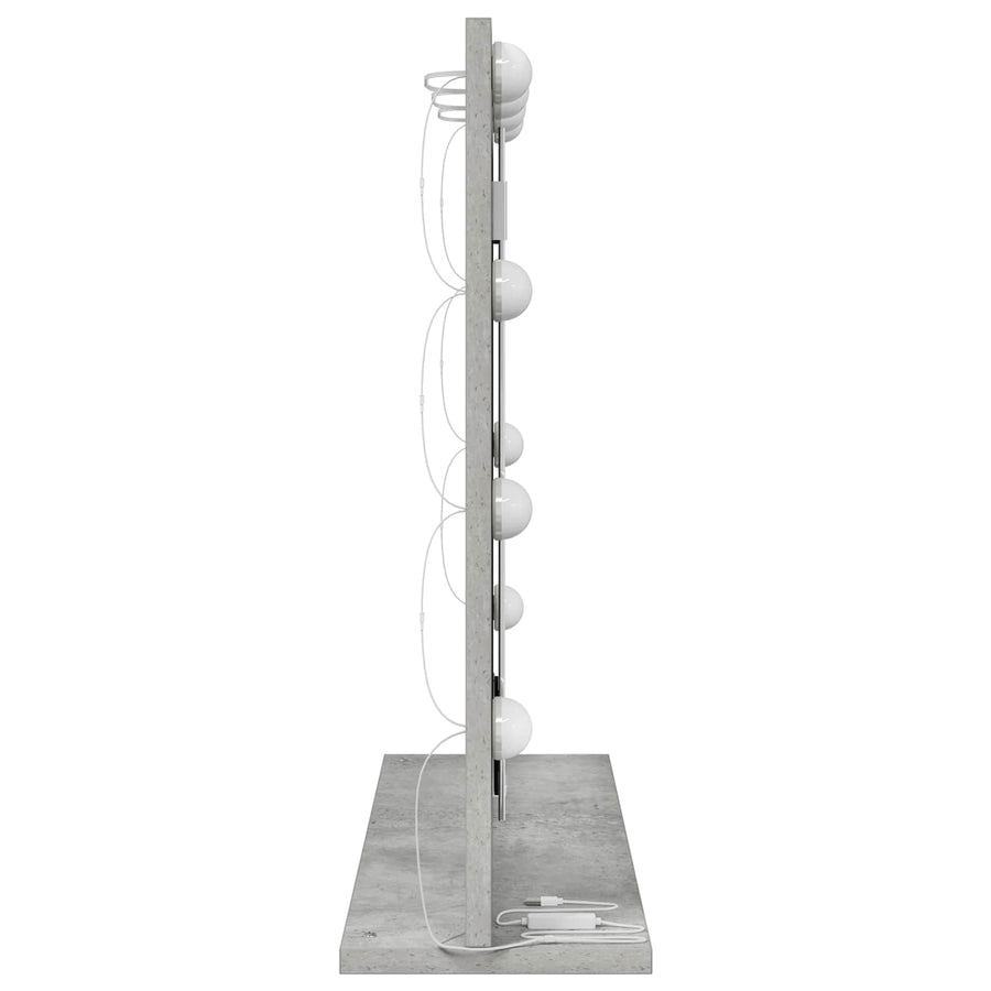 Schmink Spiegel Rechthoekig Beton Grijs 60 x 55 x 18 cm