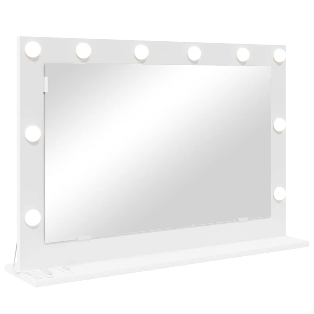 Schmink Spiegel 80 X 15 X 18 Cm Glas En Hout Met Kunststof 80 x 55 x 18 cm