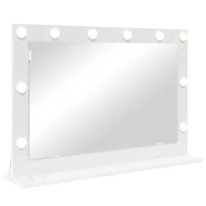 Schmink Spiegel 80 X 15 X 18 Cm Glas En Hout Met Kunststof 80 x 55 x 18 cm