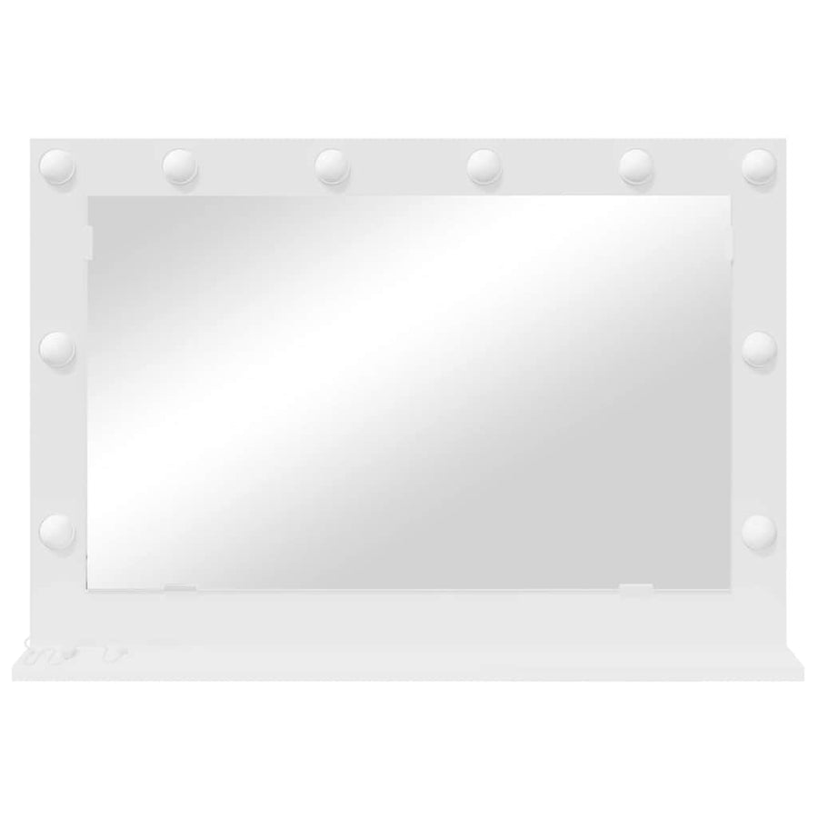 Schmink Spiegel 80 X 15 X 18 Cm Glas En Hout Met Kunststof 80 x 55 x 18 cm