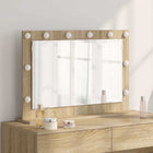 Makeup Mirror Rectangular Sonoma Oak 80 x 55 x 18 cm