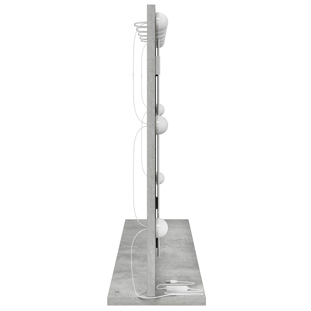 Schmink Spiegel Rechthoekig Beton Grijs 80 x 55 x 18 cm