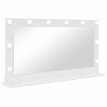 Schmink Spiegel Wit 100 x 55 x 18 cm Bewerkt hout en glas