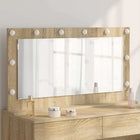 Makeup Mirror Rectangular Sonoma Oak 100 x 55 x 18 cm
