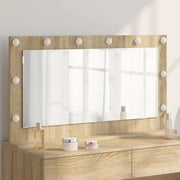 Schminkspiegel 100x55x18 cm sonoma eiken met LED