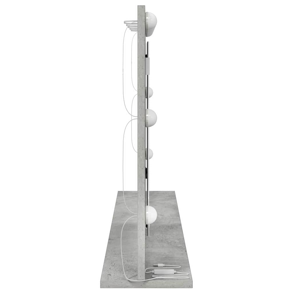 Schmink Spiegel Rechthoekig Beton Grijs 100 x 55 x 18 cm
