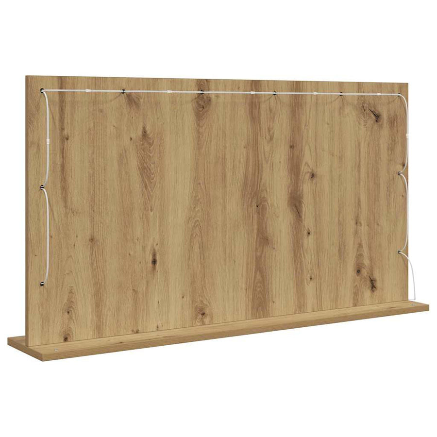 Schmink Spiegel Rechthoekig Artisan Eiken 100 x 55 x 18 cm