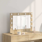 Schminkspiegel 60x45x18 cm Sonoma eiken met LED