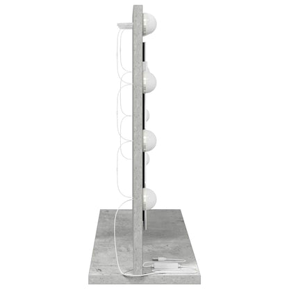 Schmink Spiegel Rechthoekig Beton Grijs 60 x 45 x 18 cm