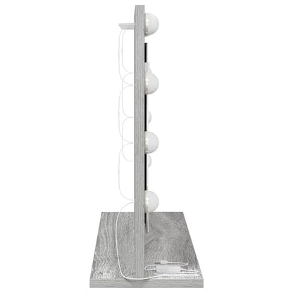 Schmink Spiegel Rechthoekig Grijs Sonoma 60 x 45 x 18 cm