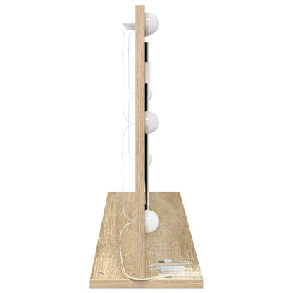 Schmink Spiegel Rechthoekig Sonoma Eiken 80 x 45 x 18 cm