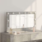 Makeup Mirror Rectangular Concrete Grey 80 x 45 x 18 cm