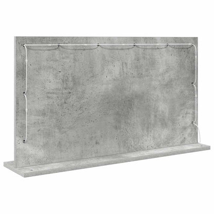Schmink Spiegel Rechthoekig Beton Grijs 80 x 45 x 18 cm