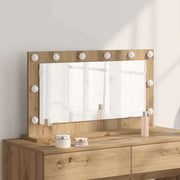 Schminkspiegel 80x45x18 cm eiken led