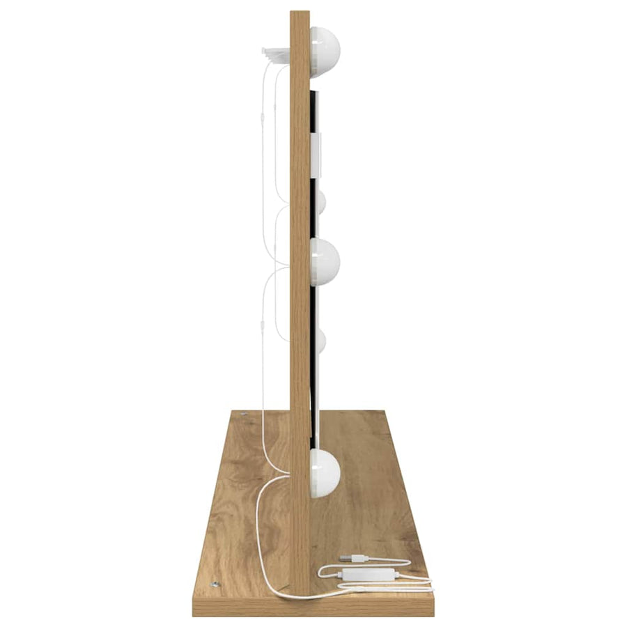 Schmink Spiegel Rechthoekig Artisan Eiken 80 x 45 x 18 cm