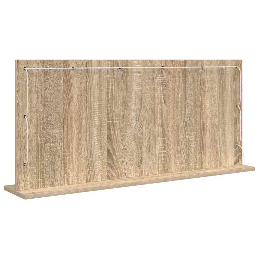 Schmink Spiegel Rechthoekig Sonoma Eiken 100 x 45 x 18 cm