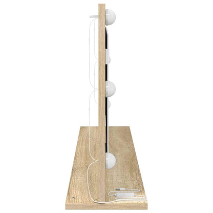 Schmink Spiegel Rechthoekig Sonoma Eiken 100 x 45 x 18 cm