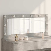 Make-up spiegel rechthoekig 100x45x18 cm beton grijs
