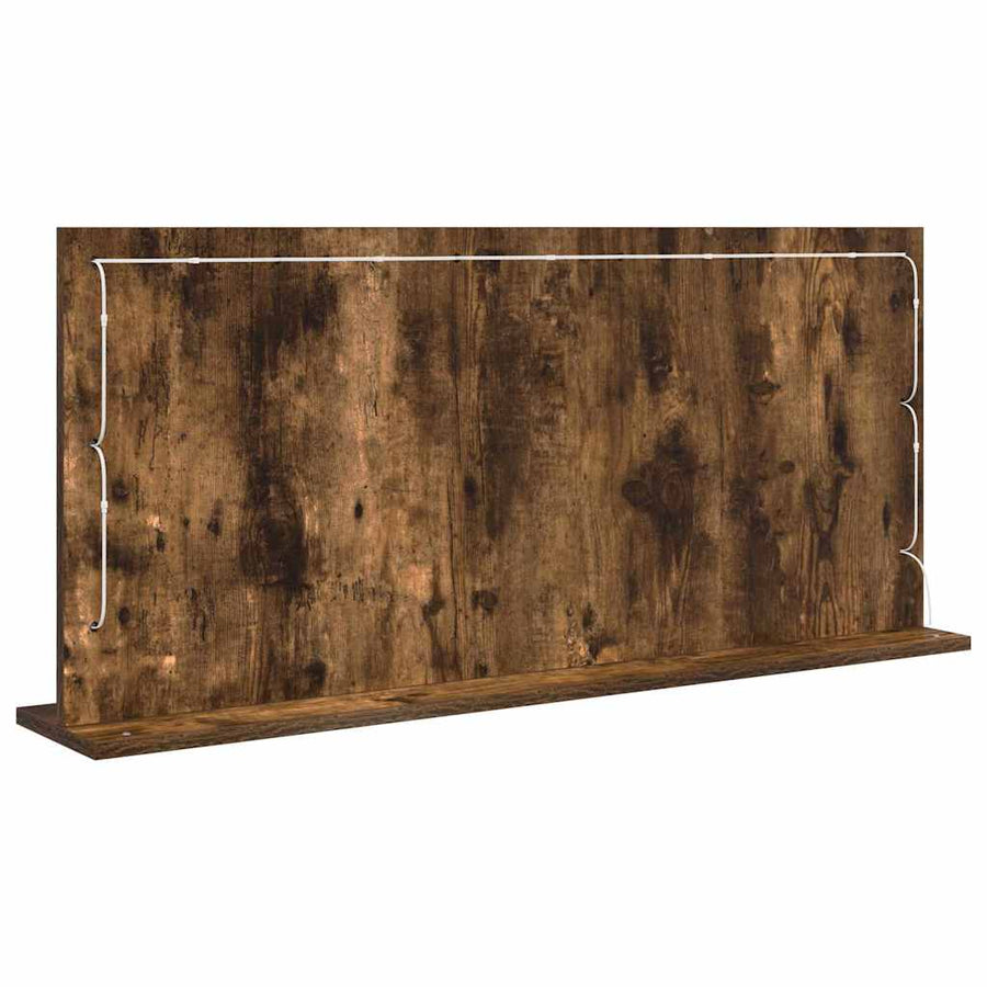 Schmink Spiegel Rechthoekig Gerookt eiken 100 x 45 x 18 cm