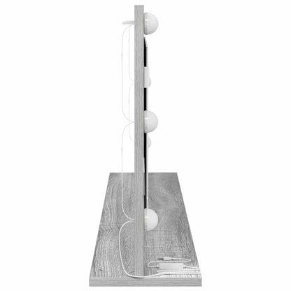 Schmink Spiegel Rechthoekig Grijs Sonoma 100 x 45 x 18 cm