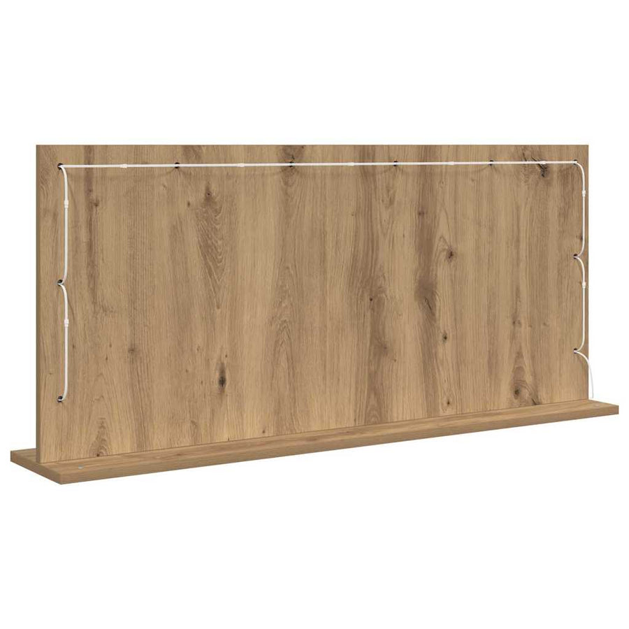 Schmink Spiegel Rechthoekig Artisan Eiken 100 x 45 x 18 cm