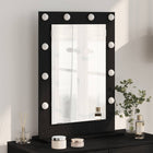 Makeup Mirror Rectangular Black Oak 70 x 50 x 18 cm
