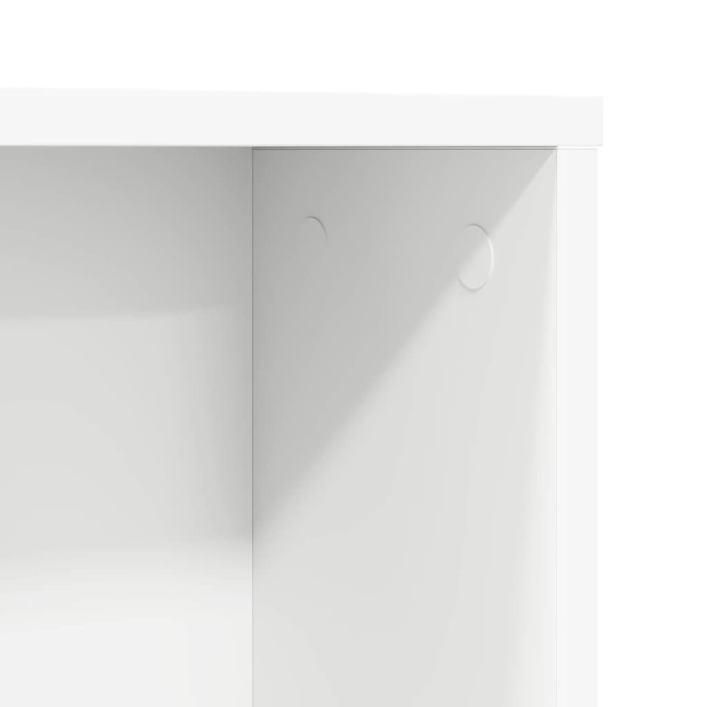 Bureau met plank met opslag Wit 91 x 50 x 149 cm Bewerkt hout