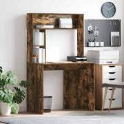 Bureau met plank gerookt eiken 91x50x149 cm