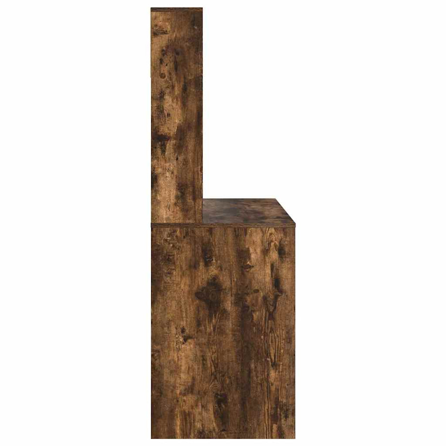 Bureau met plank Gerookt eiken 91 x 50 x 149 cm Bewerkt hout