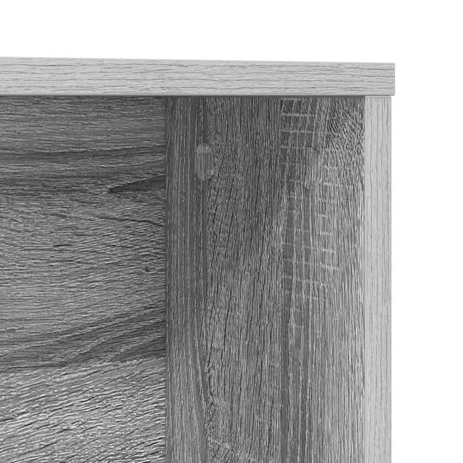Bureau met plank Grijs Sonoma 91 x 50 x 149 cm Bewerkt hout