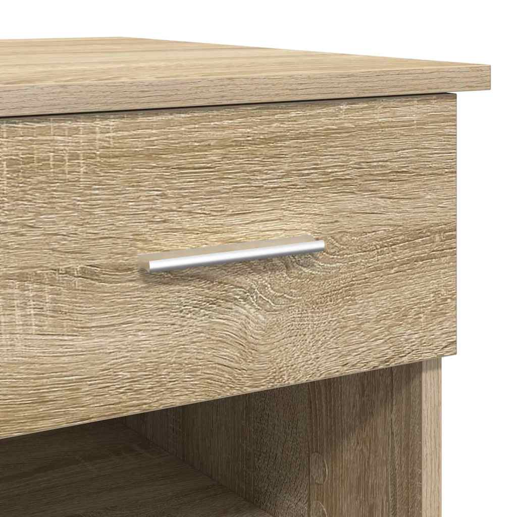Bureau met lade Sonoma Eiken 90 x 49 x 75 cm Bewerkt hout