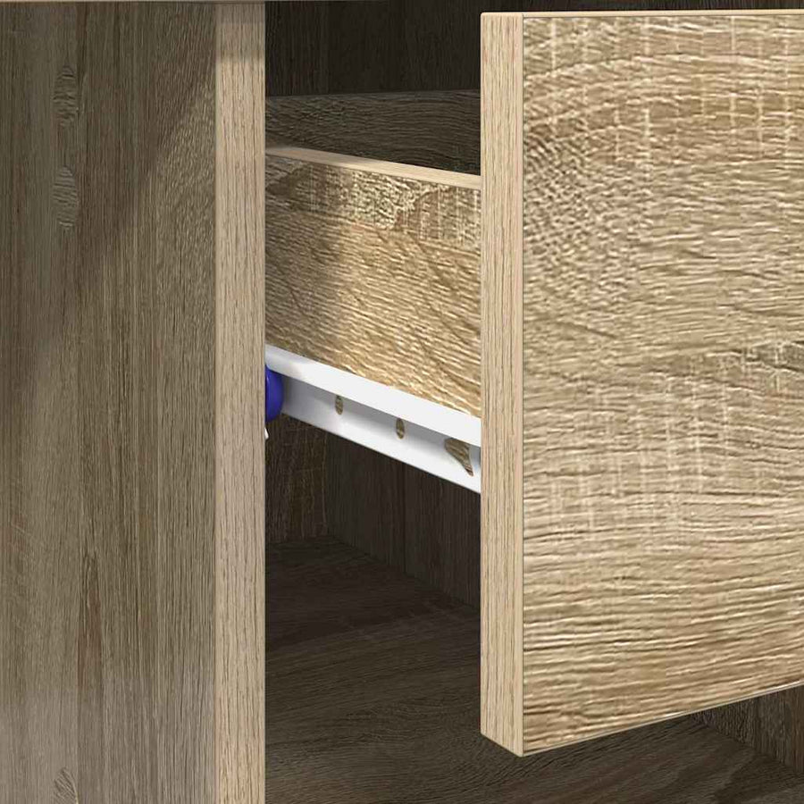 Bureau met lade Sonoma Eiken 90 x 49 x 75 cm Bewerkt hout