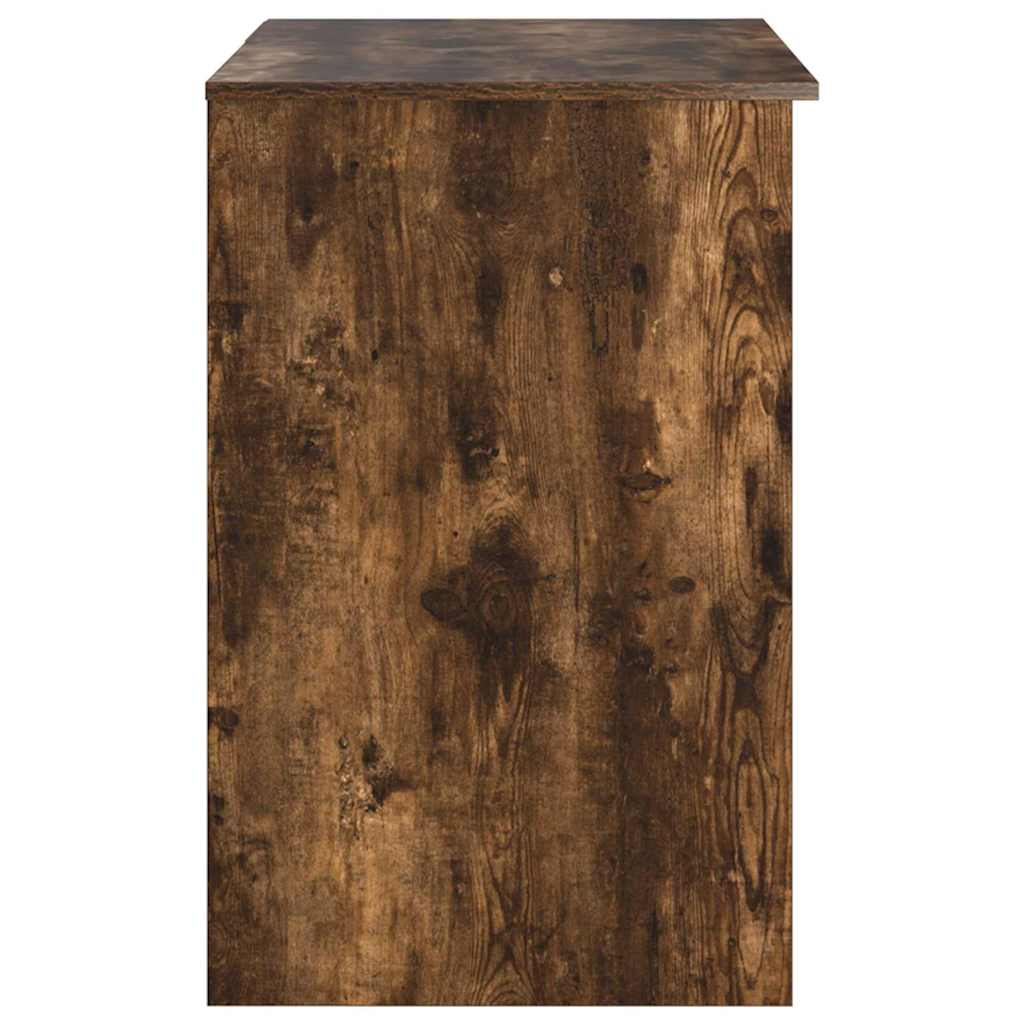 Bureau met lade Gerookt eiken 90 x 49 x 75 cm Bewerkt hout