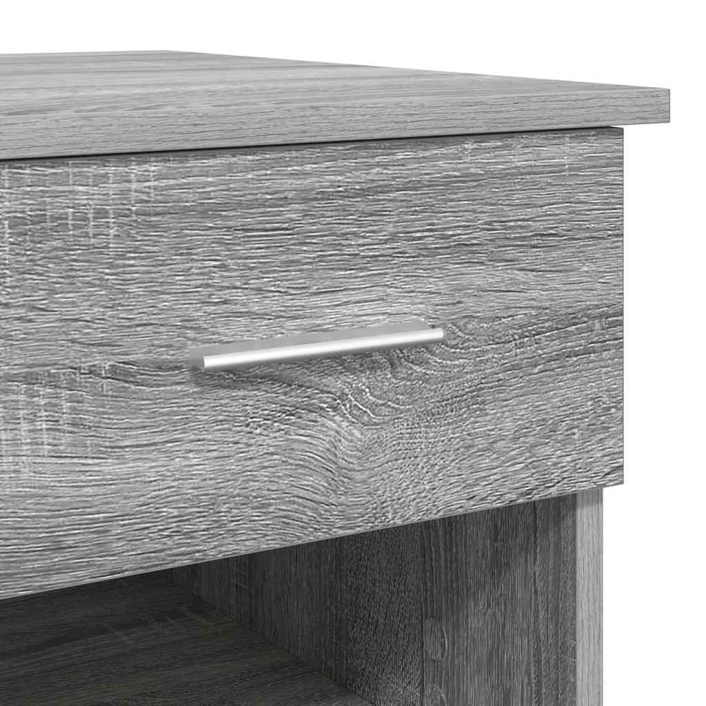 Bureau met lade Grijs Sonoma 90 x 49 x 75 cm Bewerkt hout