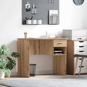 Bureau 90x49x75 cm artisan eiken bewerkt hout