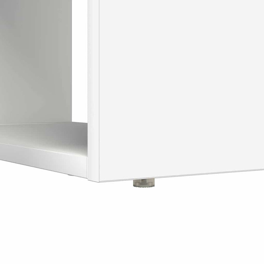 Bureau met plank met opslag Wit 113 x 54 x 120 cm Bewerkt hout