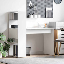 Bureau met plank met opslag Wit 113 x 54 x 120 cm Bewerkt hout
