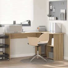 Bureau met plank Sonoma Eiken 142 x 102 x 73 cm Bewerkt hout