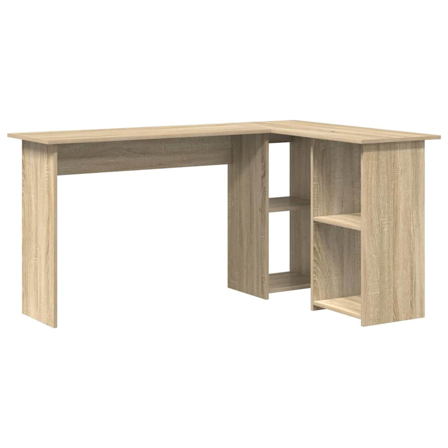 Bureau met plank Sonoma Eiken 142 x 102 x 73 cm Bewerkt hout