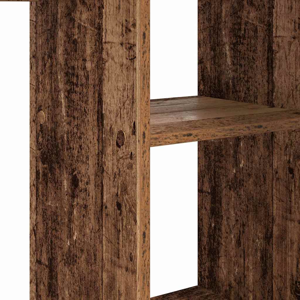Bureau met plank Oud Hout 142 x 102 x 73 cm Bewerkt hout