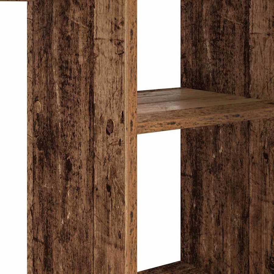 Bureau met plank Oud Hout 142 x 102 x 73 cm Bewerkt hout