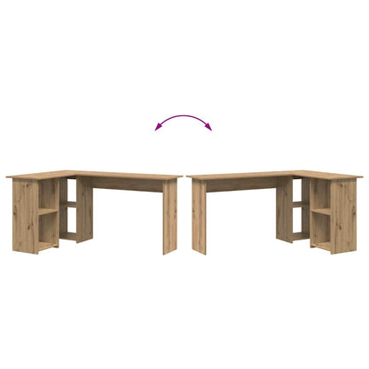 Bureau met plank Artisan Eiken 142 x 102 x 73 cm Bewerkt hout