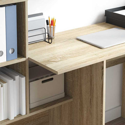 Bureau Sonoma Eiken 131,5 x 50 x 106,5 cm Bewerkt hout