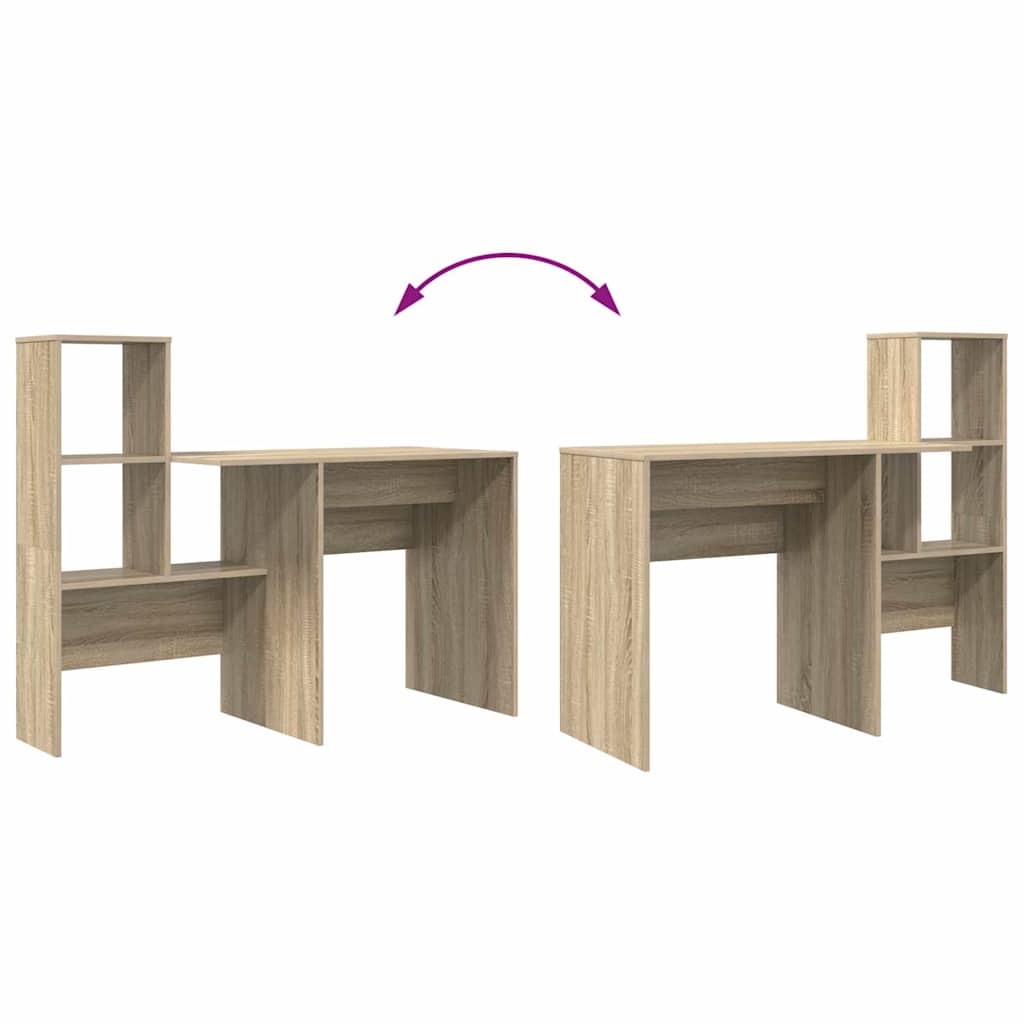 Bureau Sonoma Eiken 131,5 x 50 x 106,5 cm Bewerkt hout
