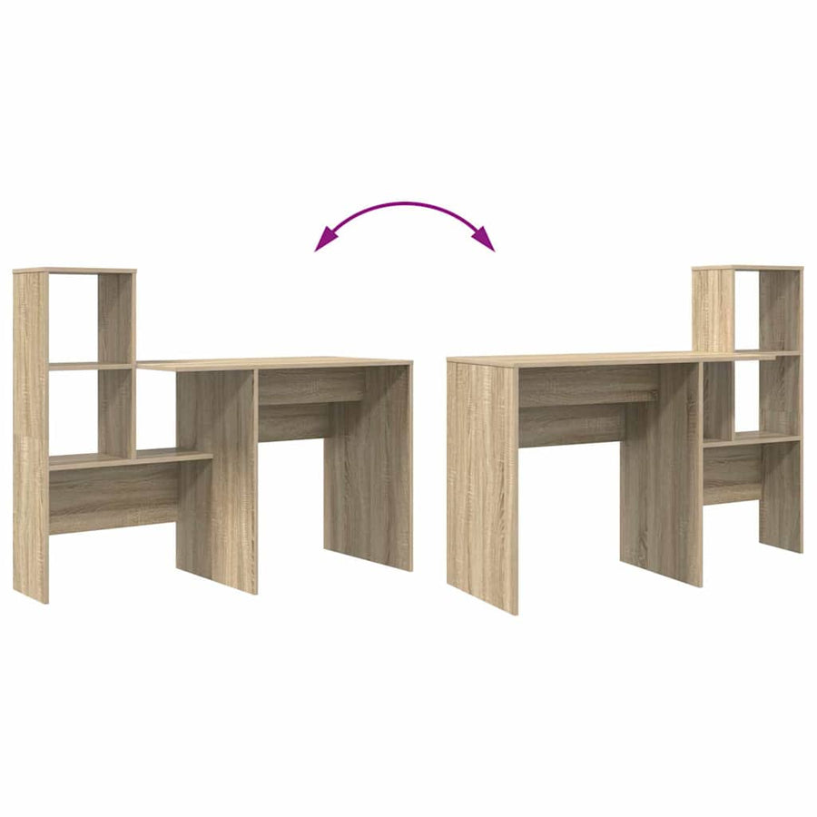 Bureau Sonoma Eiken 131,5 x 50 x 106,5 cm Bewerkt hout