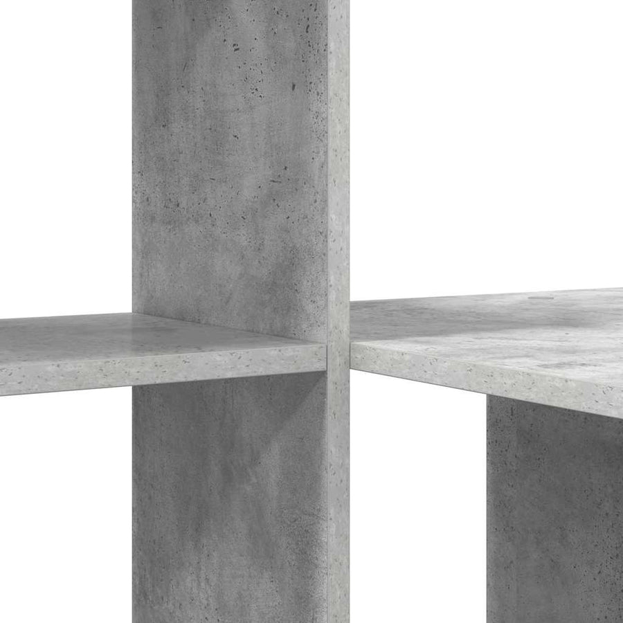 Bureau met plank Beton Grijs 131,5 x 50 x 106,5 cm Bewerkt hout