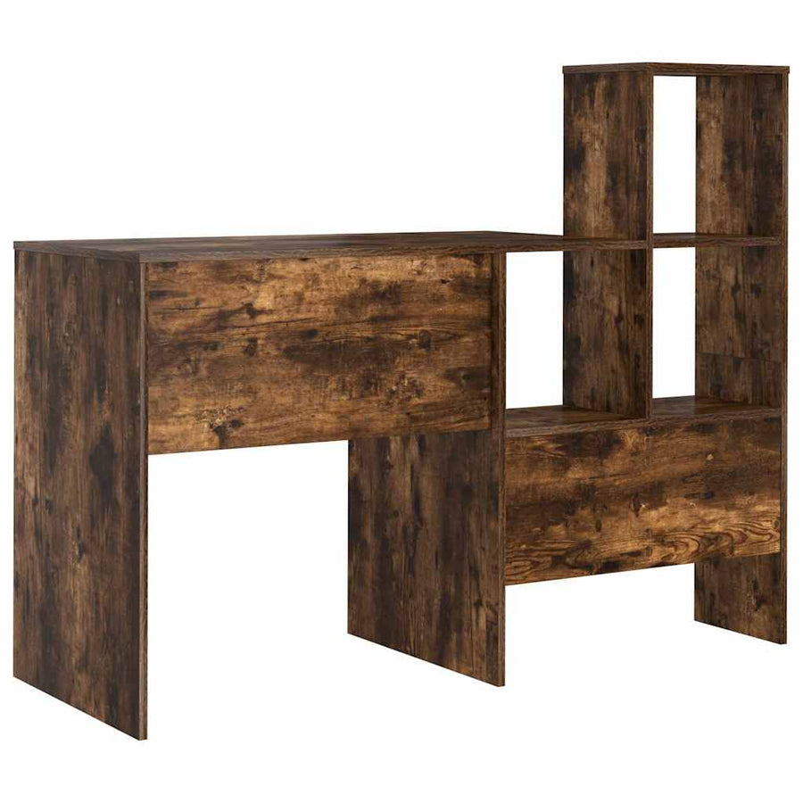 Bureau Gerookt eiken 131,5 x 50 x 106,5 cm Bewerkt hout