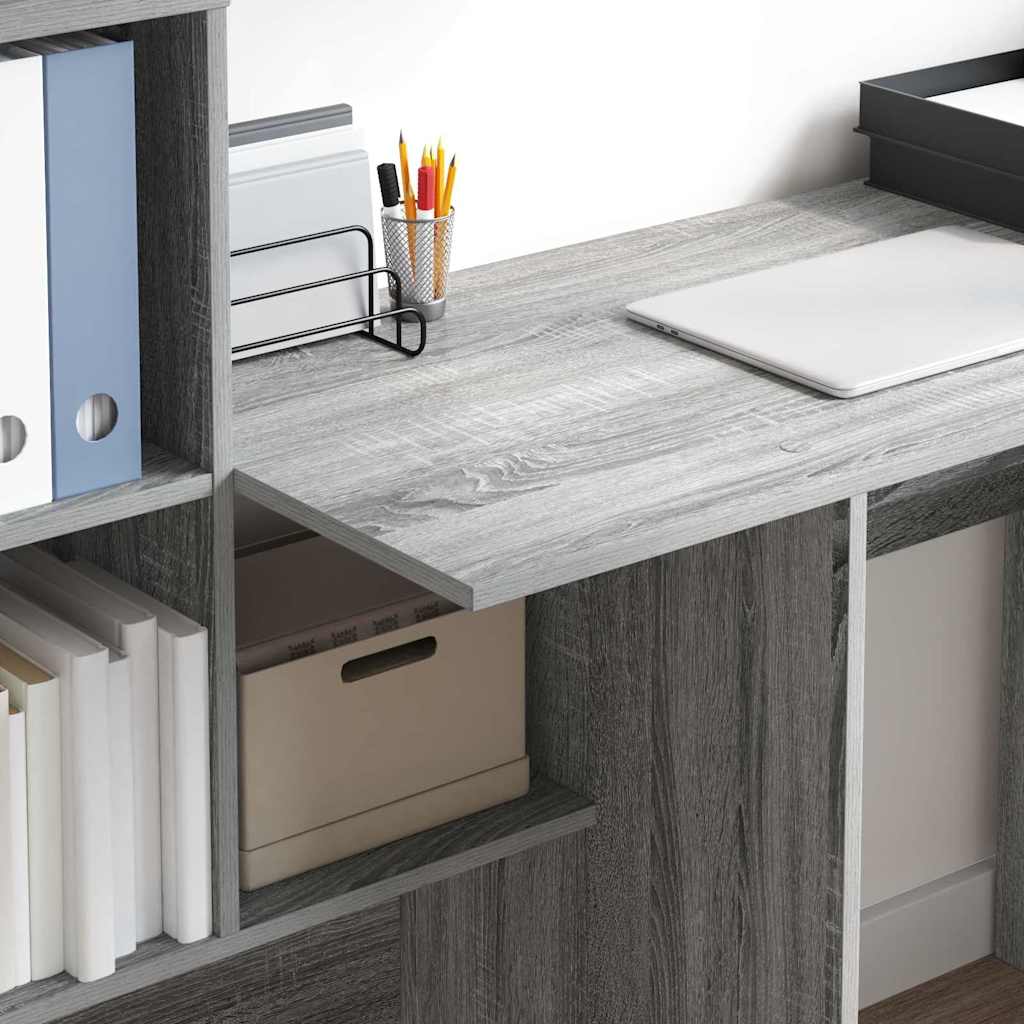 Bureau Grijs Sonoma 131,5 x 50 x 106,5 cm Bewerkt hout